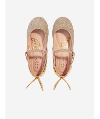 Sophia Webster Girls Leather Heavenly Shoes in Gold Venez acheter