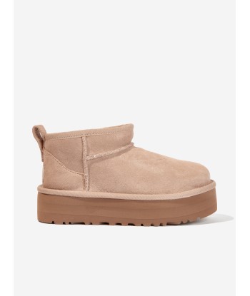 UGG Girls Classic Ultra Mini Platform Boots in Beige à prix réduit toute l'année