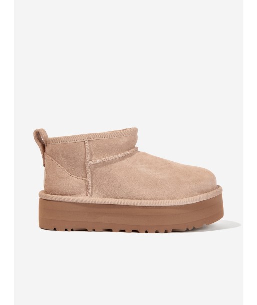 UGG Girls Classic Ultra Mini Platform Boots in Beige à prix réduit toute l'année