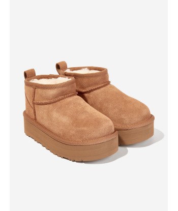 UGG Girls Classic Ultra Mini Platform Boots in Brown l'achat 