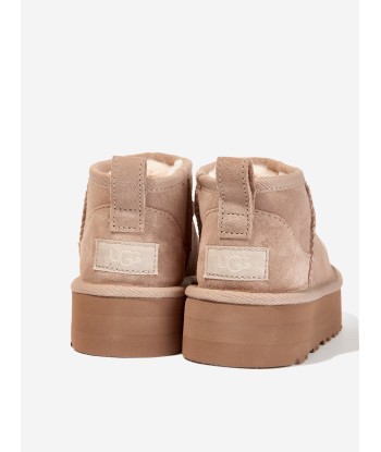 UGG Girls Classic Ultra Mini Platform Boots in Beige à prix réduit toute l'année