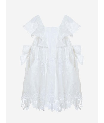 Patachou Girls Yacht Club Dress in White rembourrage situé sous