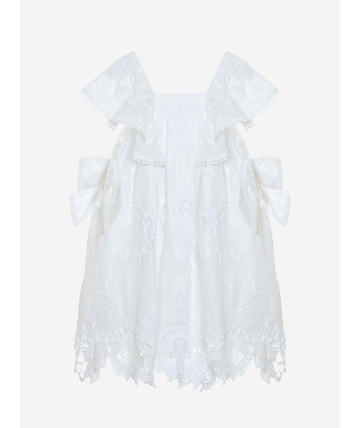 Patachou Girls Yacht Club Dress in White rembourrage situé sous