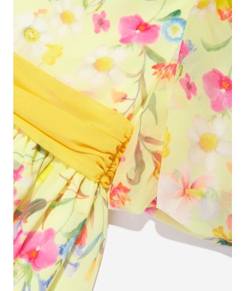 Patachou Girls Floral Party Dress in Yellow ouvre sa boutique