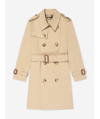 Burberry Kids Mayfair Trench Coat in Beige meilleur choix