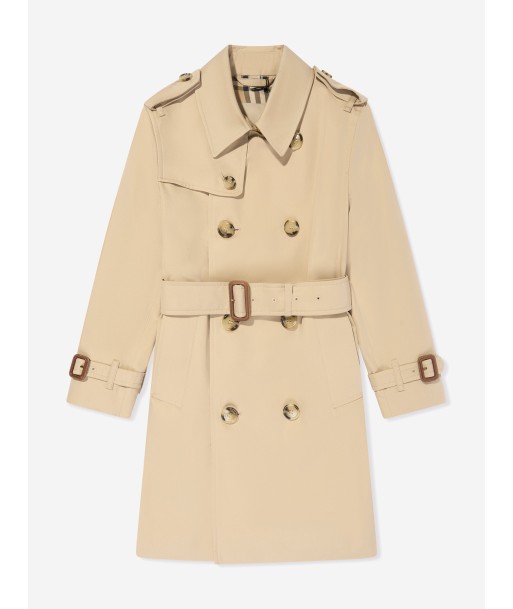 Burberry Kids Mayfair Trench Coat in Beige meilleur choix