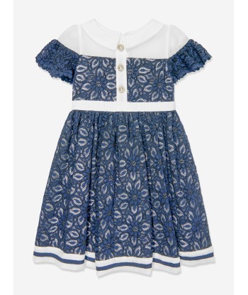 Patachou Girls Yacht Club Dress in Navy du meilleur 