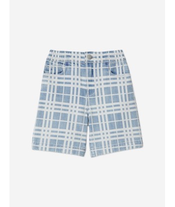 Burberry Boys Check Castel Shorts in Blue vous aussi creer 