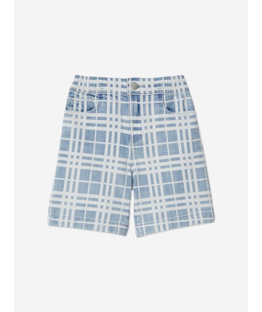 Burberry Boys Check Castel Shorts in Blue vous aussi creer 