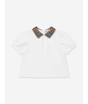 Burberry Girls Alesea Top in White vous aussi creer 