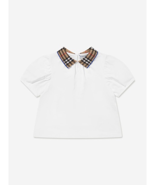 Burberry Girls Alesea Top in White vous aussi creer 