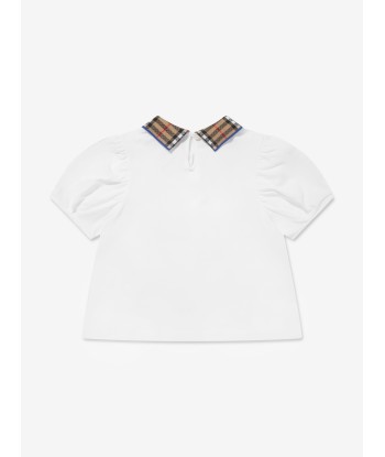 Burberry Girls Alesea Top in White vous aussi creer 