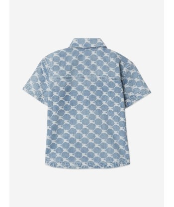 Burberry Boys Short Sleeve Alan Shirt in Blue votre