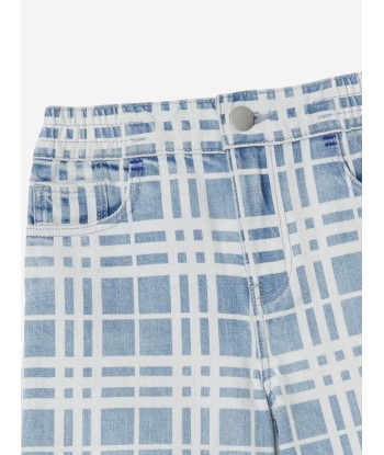 Burberry Boys Check Castel Shorts in Blue vous aussi creer 