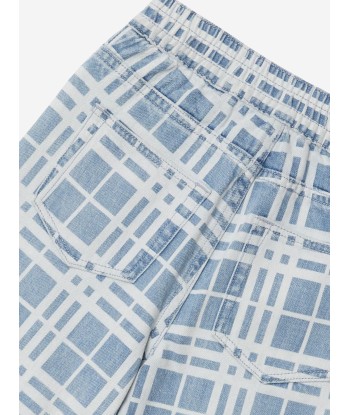 Burberry Boys Check Castel Shorts in Blue vous aussi creer 