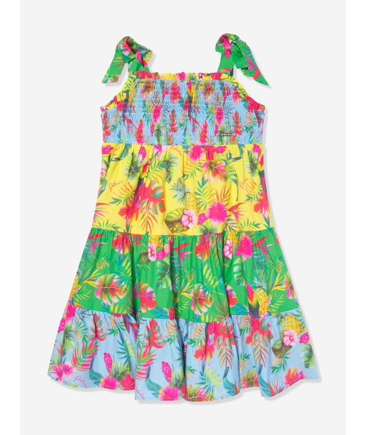 Patachou Girls Tropical Print Maxi Dress in Multicolour est présent 