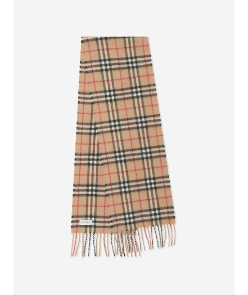 Burberry Kids Vintage Check Cashmere Scarf in Beige (127cm) Par le système avancé 