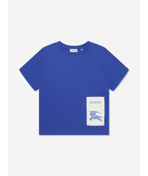 Burberry Boys EKD Label Cedar T-Shirt in Blue Jusqu'à 80% De Réduction