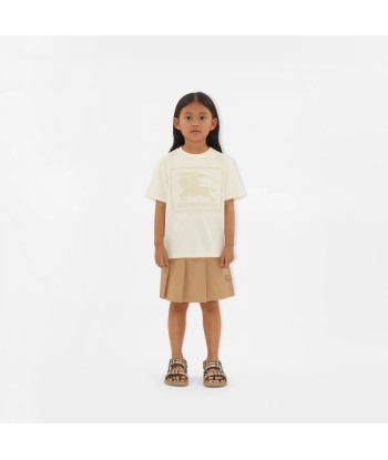 Burberry Kids Box Logo Cedar T-Shirt in Ivory Vous souhaitez 