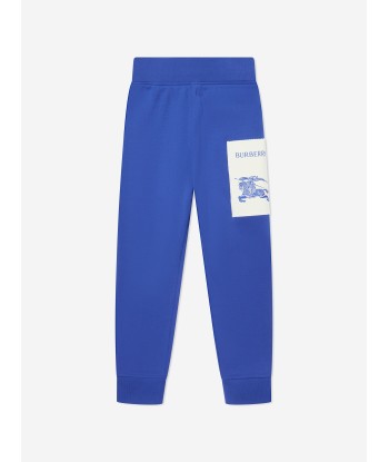 Burberry Boys EKD Label Sidney Joggers in Blue commande en ligne