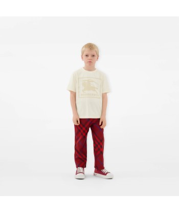 Burberry Kids Box Logo Cedar T-Shirt in Ivory Vous souhaitez 