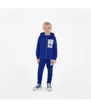 Burberry Boys EKD Label Sutton Zip Up Top in Blue du meilleur 