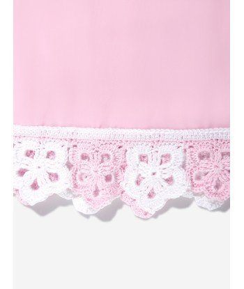 Nessi Byrd Girls Crochet Flower Sonna Skirt in Pink offre 