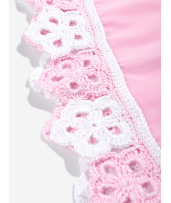 Nessi Byrd Girls Crochet Flower Sonna Skirt in Pink offre 