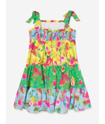 Patachou Girls Tropical Print Maxi Dress in Multicolour est présent 