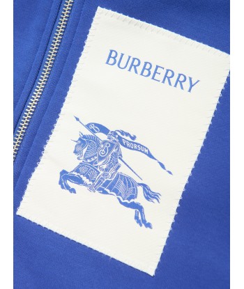 Burberry Boys EKD Label Sutton Zip Up Top in Blue du meilleur 