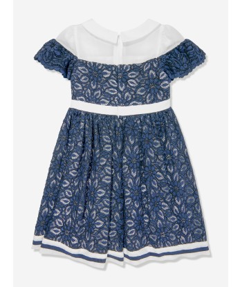 Patachou Girls Yacht Club Dress in Navy du meilleur 