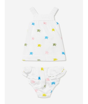 Burberry Baby Girls EKD Bethan Dress With Knickers in White du meilleur 