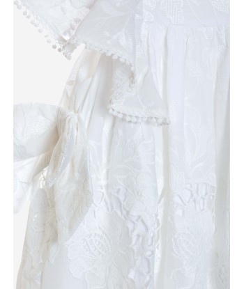 Patachou Girls Yacht Club Dress in White rembourrage situé sous