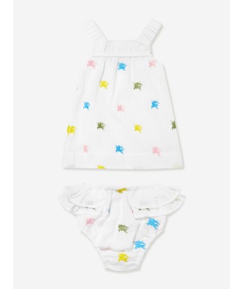 Burberry Baby Girls EKD Bethan Dress With Knickers in White du meilleur 