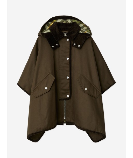 Burberry Girls Kristy Cape Jacket in Green vente chaude votre 