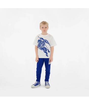 Burberry Kids EKD Cedar T-Shirt in White Pour