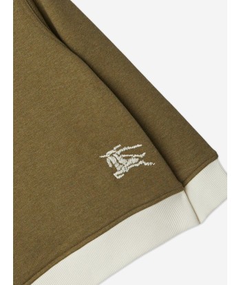 Burberry Boys EKD Box Logo Sweatshirt in Green Profitez des Offres !