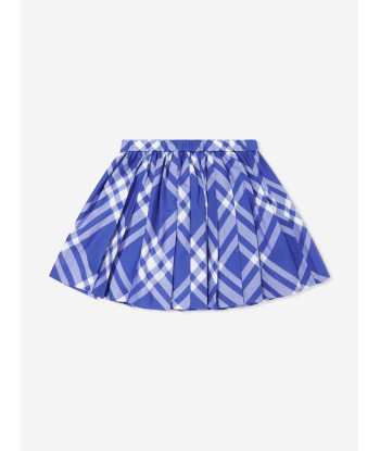 Burberry Girls Check Camila Skirt in Blue solde