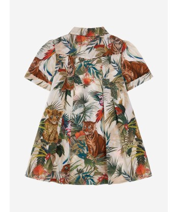 Roberto Cavalli Girls Botany Shirt Dress in White Profitez des Offres !