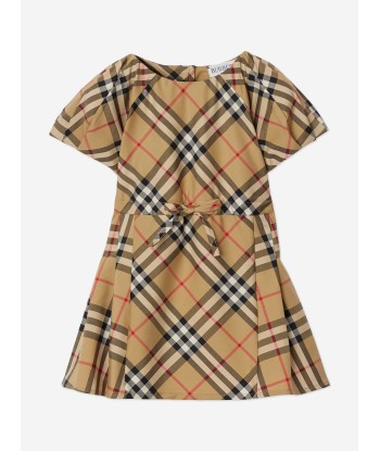 Burberry Baby Girls Archive Check Jada Dress in Beige basket pas cher