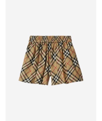 Burberry Girls Archive Check Marcy Shorts in Beige acheter