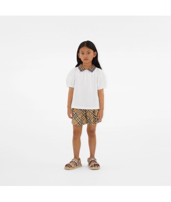 Burberry Girls Archive Check Marcy Shorts in Beige acheter