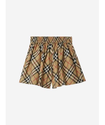 Burberry Girls Archive Check Marcy Shorts in Beige acheter