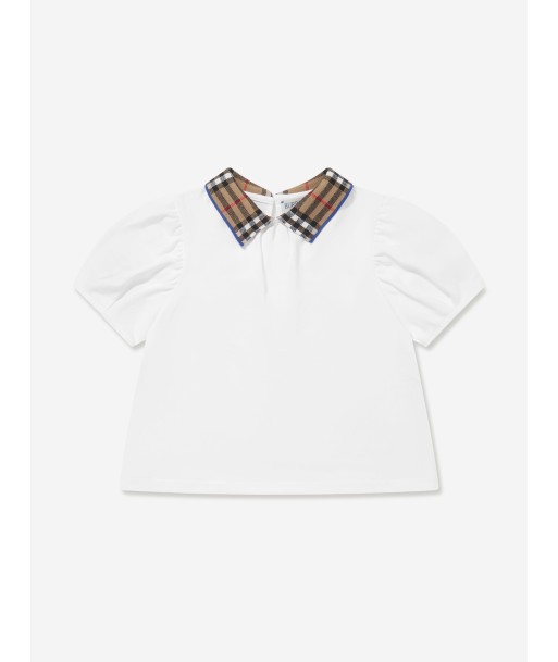 Burberry Baby Girls Alesea Top in White À commander