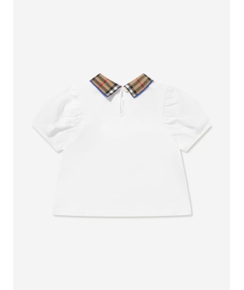 Burberry Baby Girls Alesea Top in White À commander