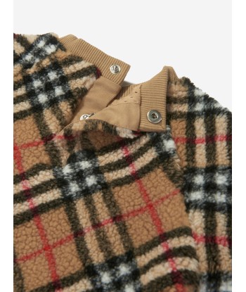 Burberry Baby Check Mini Lora Sweatshirt in Beige Véritable concentré