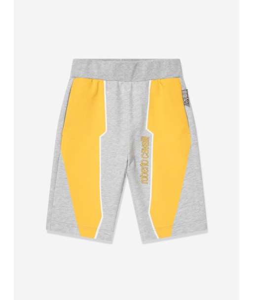 Roberto Cavalli Boys Logo Shorts in Grey vente chaude votre 