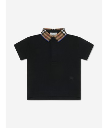 Burberry Baby Boys Mini Johane Polo Shirt in Black plus qu'un jeu 