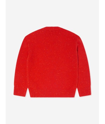 Burberry Boys Knitted EKD Patrick Jumper in Red Par le système avancé 