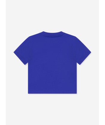 Burberry Baby Boys EKD Label Cedar T-Shirt in Blue Dans la société mordern